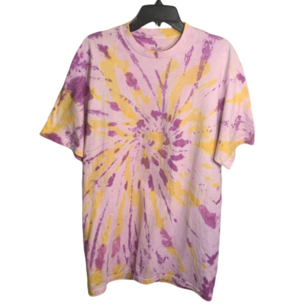 Custom Tye Dye Purple and Yellow T Shirt
